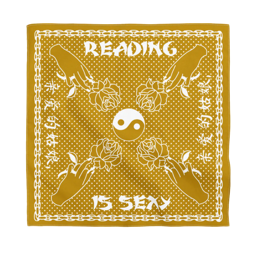 ITSUMItalkstoreのreading is sexy GOLD Bandana