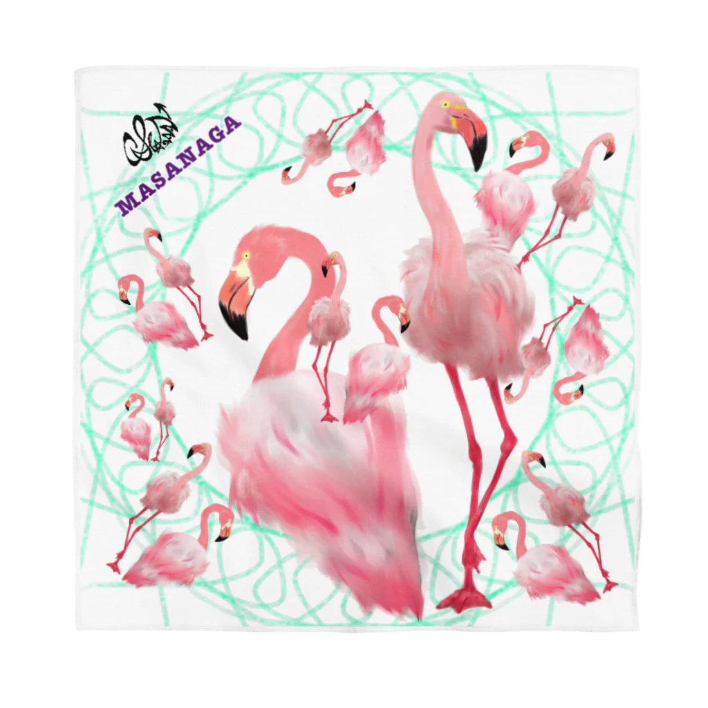 MASANAGA-zenshowのFlamingo🦩　−Garden− Bandana