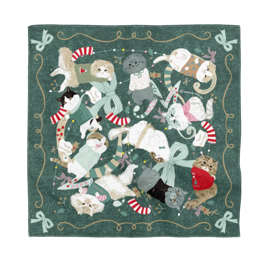 wokasinaiwoのスコホクリスマスグリーン Bandana