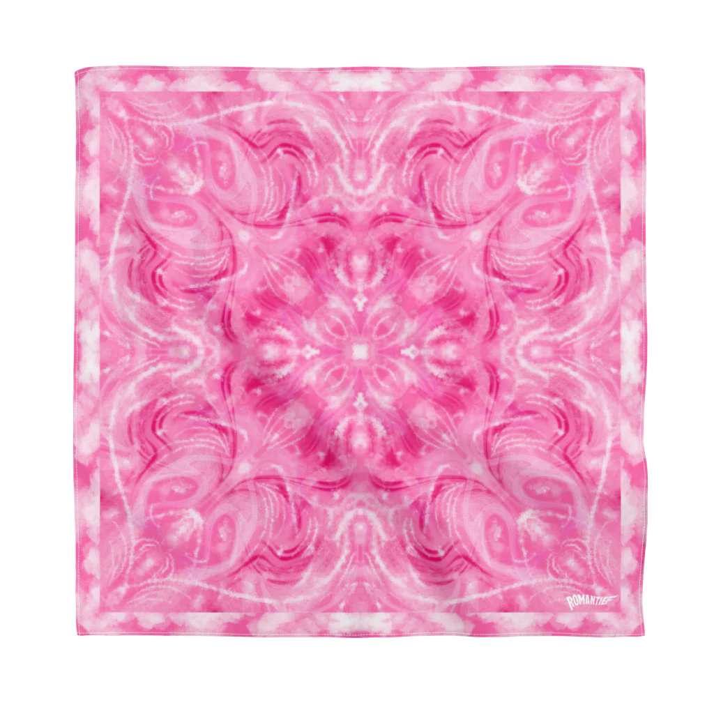 ROMANTIEFのPink mandala バンダナ