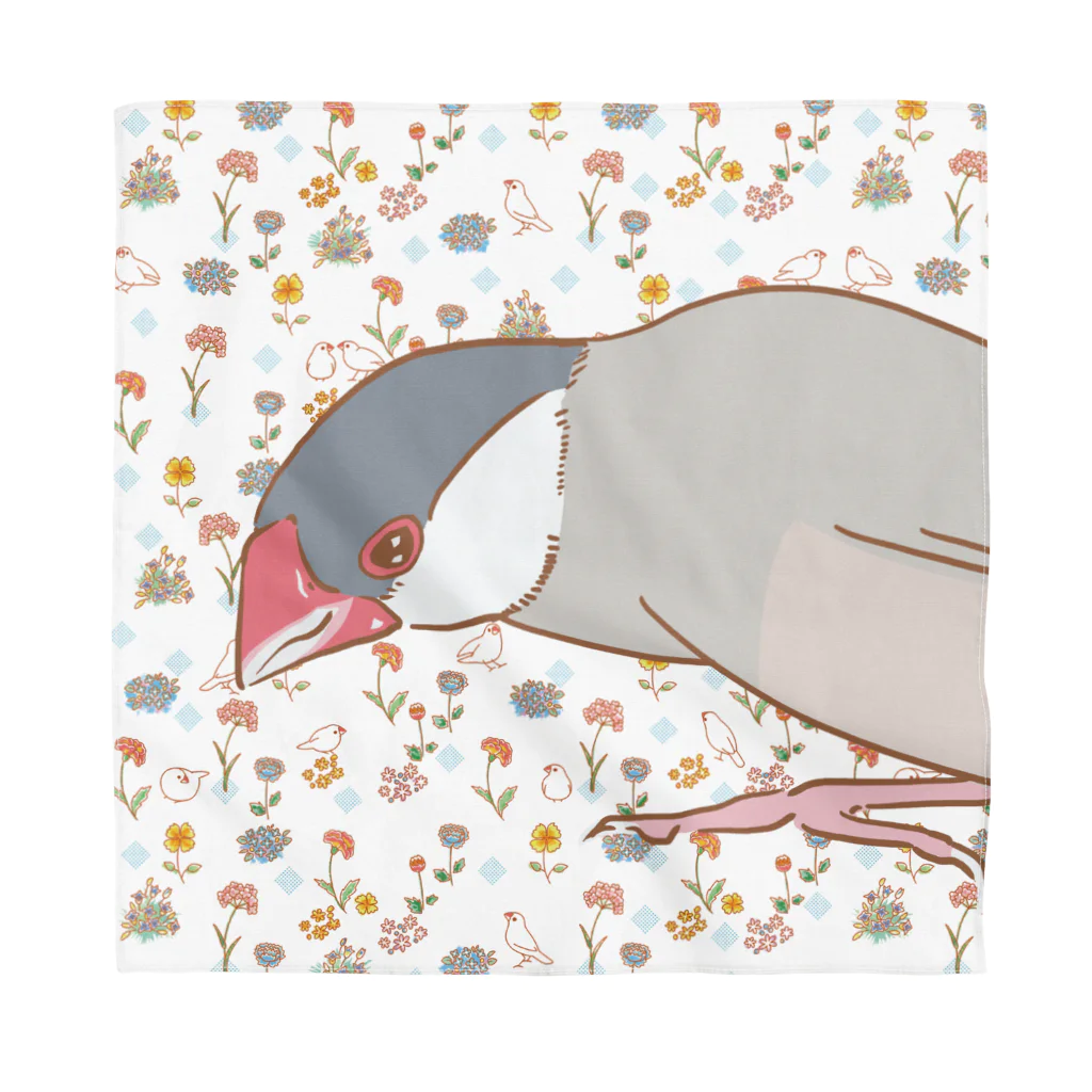 文鳥中心のやさしく寄り添う Bandana