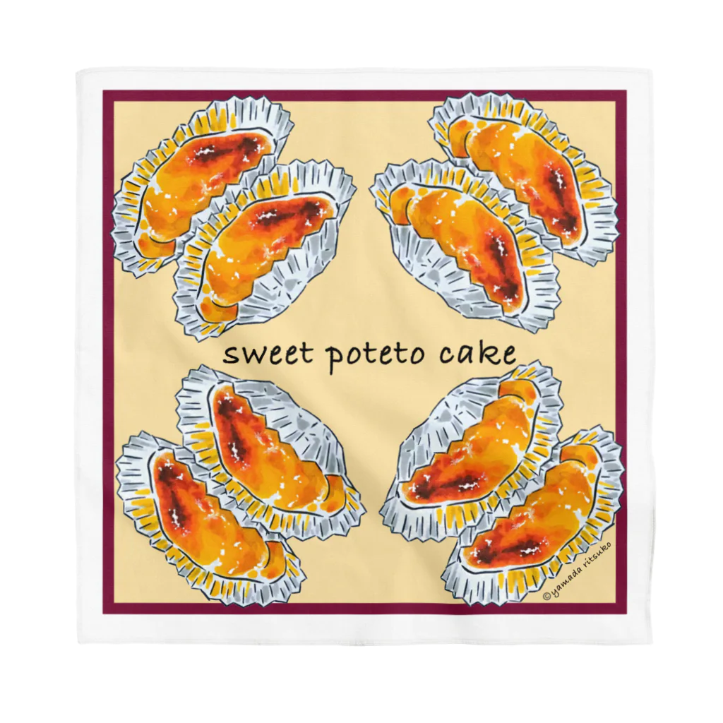 ヤマダリツコのお菓子シリーズ　Sweet Poteto Cake バンダナ