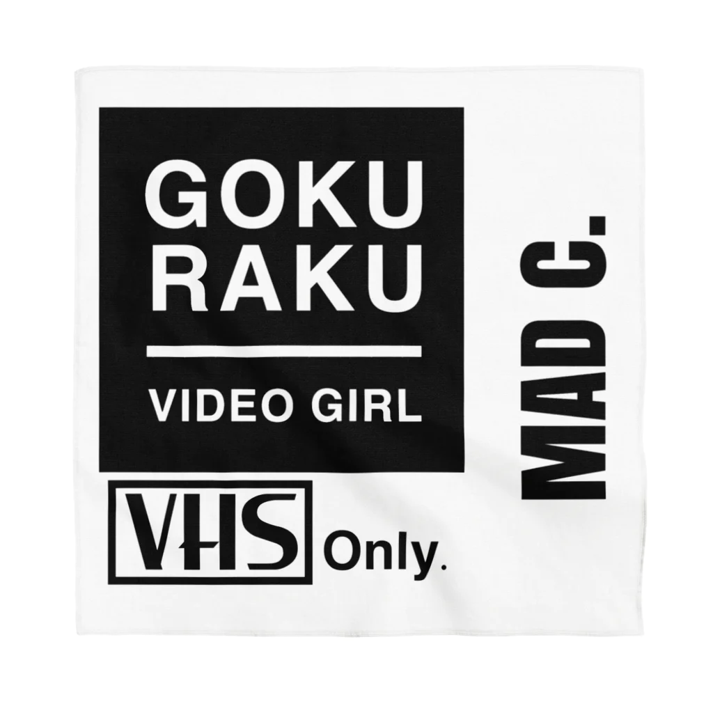 MAD C.(マッドシードット)のGOKU RAKU VIDEO GIRL バンダナ