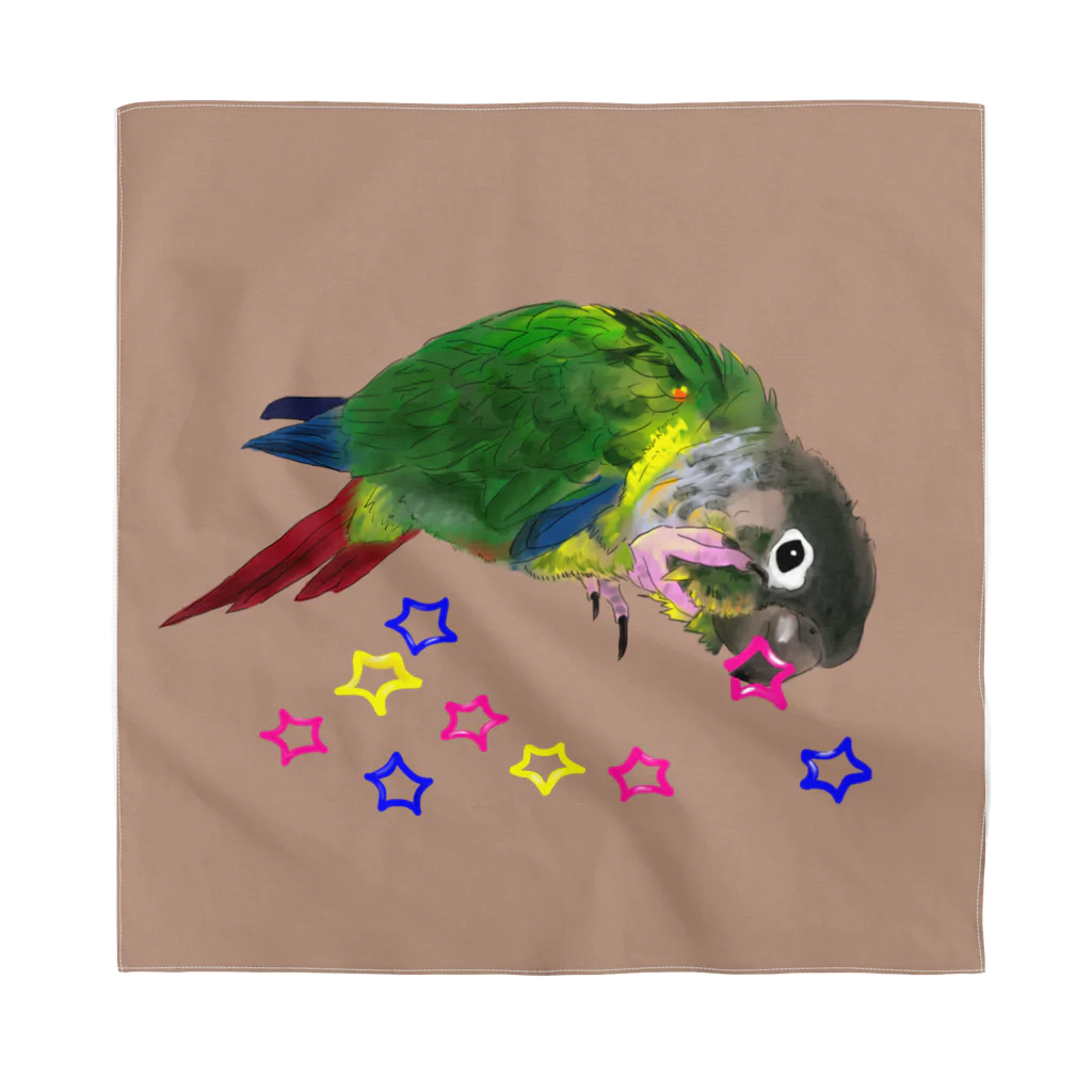 アキクサインコとウロコインコのウロコインコと☆【背景あり】 Bandana