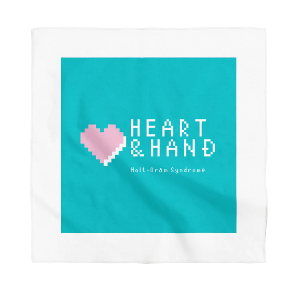 ハート&ハンドのHeart & Hand のややグリーンオリジナルアイテム バンダナ