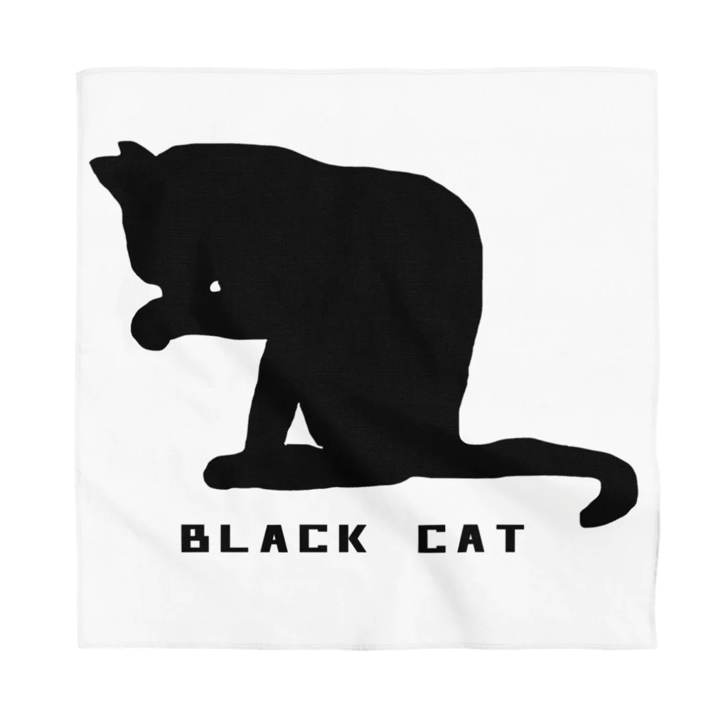 小鳥と映画館のBLACK cat 黒猫 Bandana