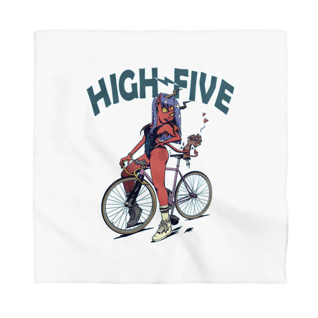 nidan-illustrationの"HIGH FIVE" Bandana