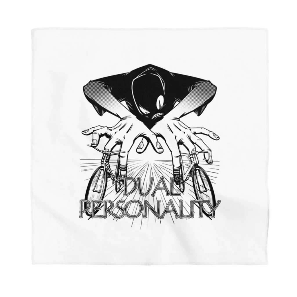 nidan-illustrationの"DUAL PERSONALITY"(B&W) #1 Bandana