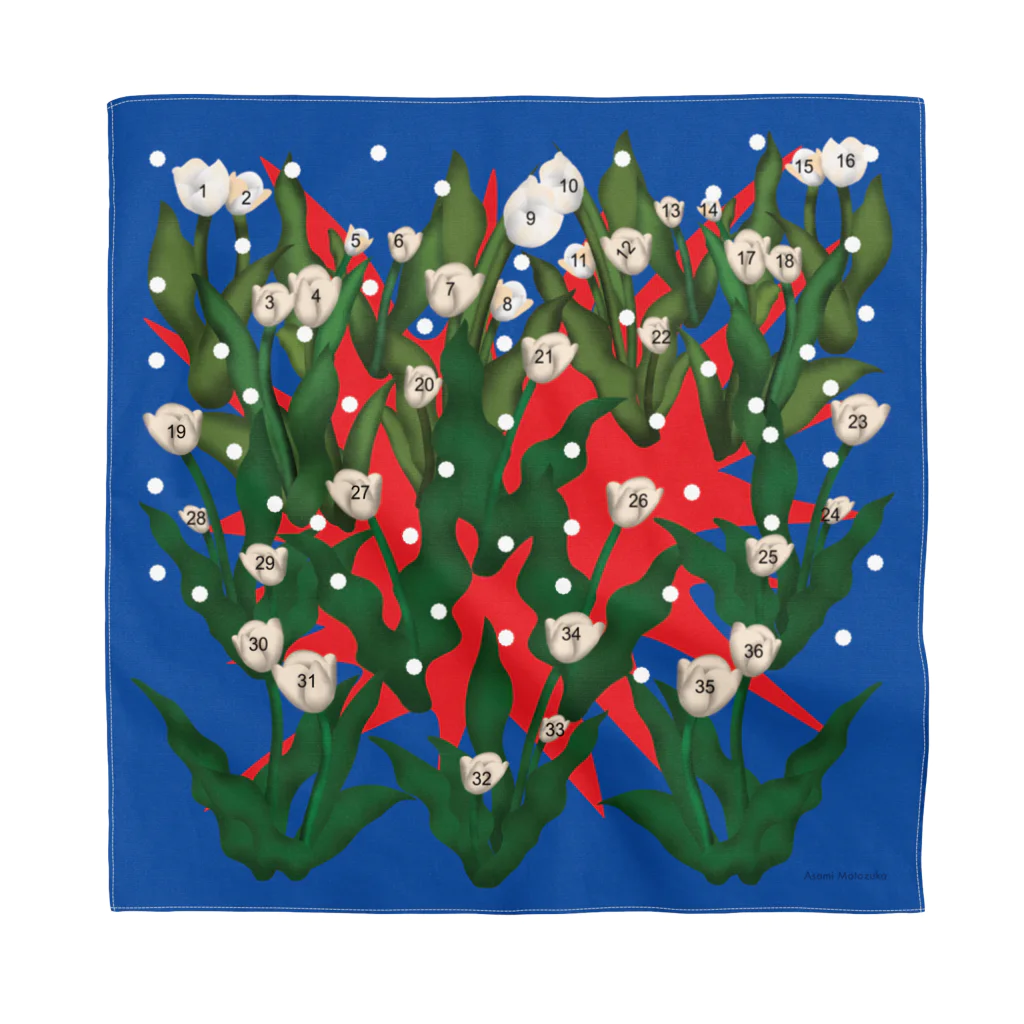 SHOP CMYKのCounting the flowers E Bandana