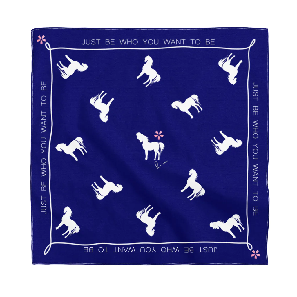ClubHMのSpring Horse JAPAN BLUE バンダナ