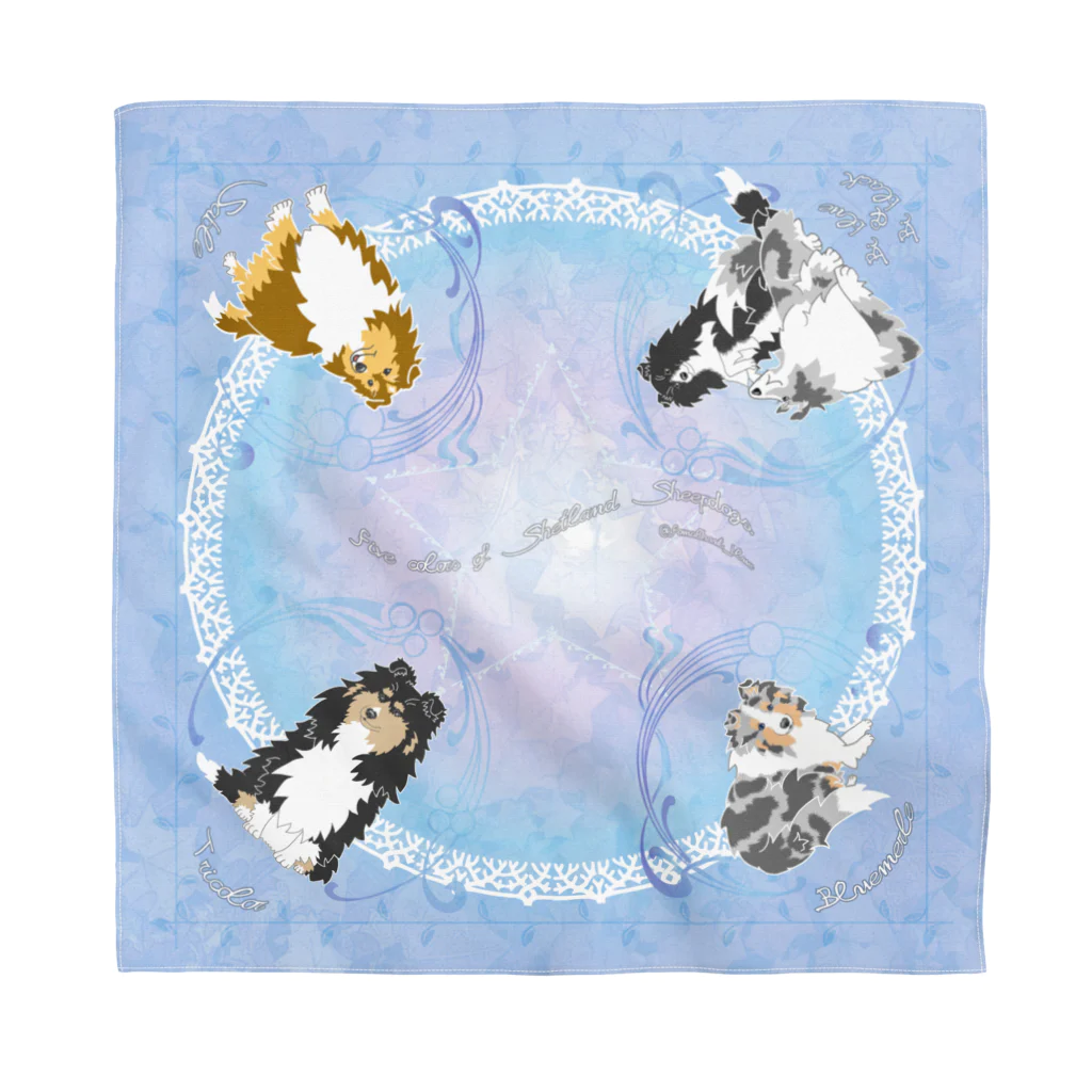 Airy BlueのFive colors of Shetland Sheepdogs.～Blue～ Bandana