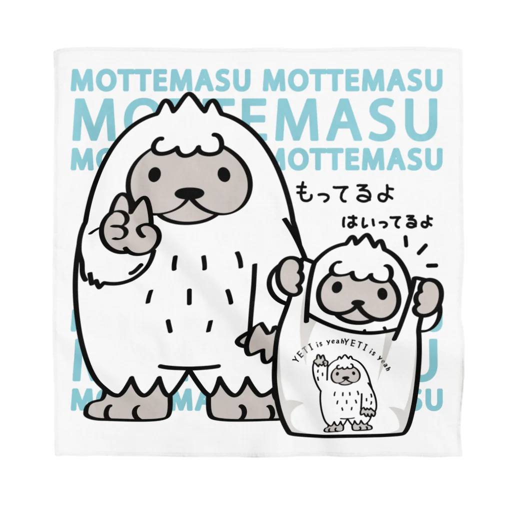 イラスト MONYAAT の CT111 YETI is yeah*A*エコバッグもってます バンダナ