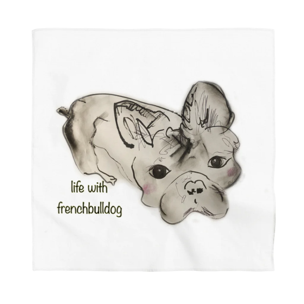 fortuna-coのlife with frenchbulldog Bandana