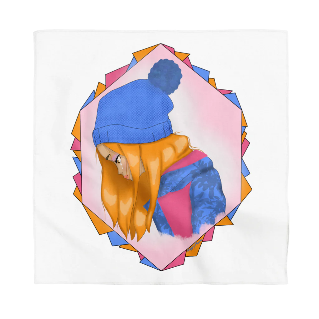 Happy Moon ArtのBeautiful crying  Bandana