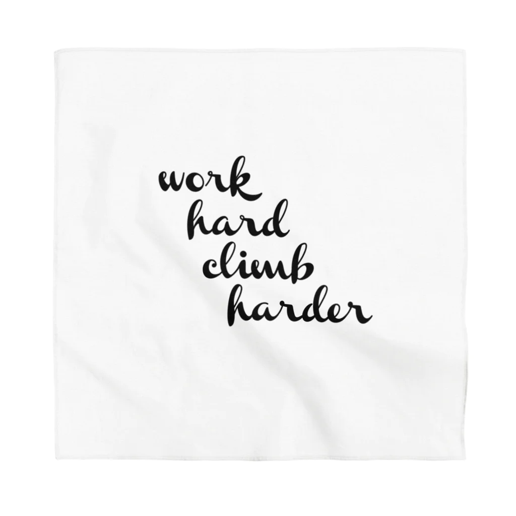 Bouldering Bros Tokyoのwork hard climb harder Bandana