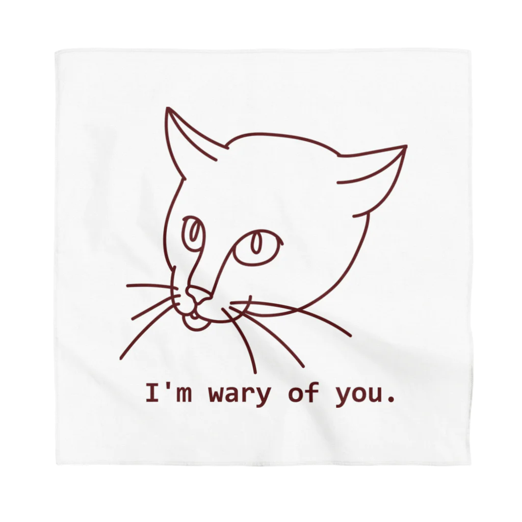 CHOTTOPOINTの警戒中の猫 Bandana