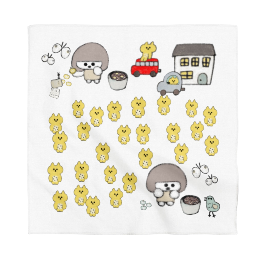 yuuhiのおみせのシュールな動物たち(ミルク) Bandana