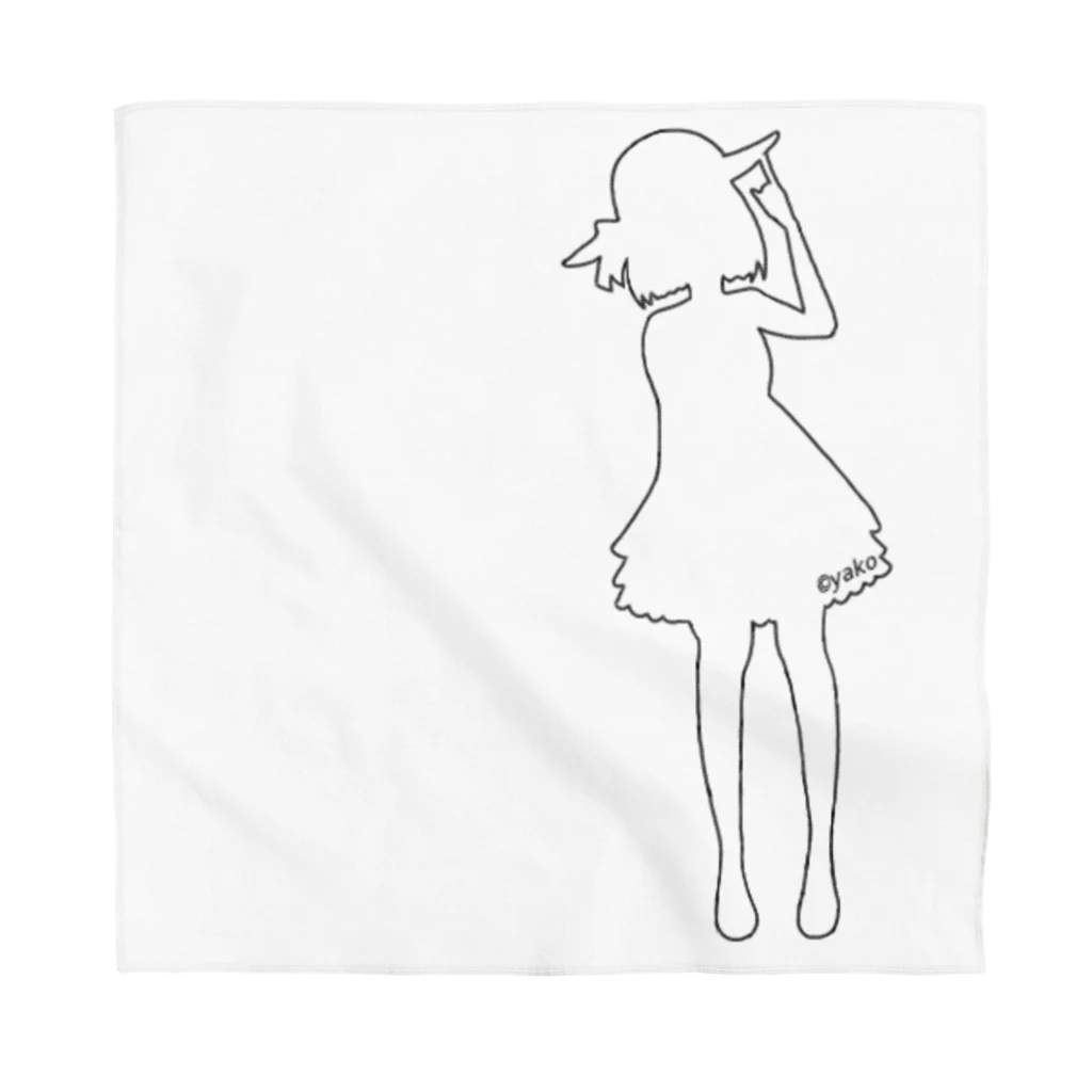 シンプルなグッズ やこ屋の帽子の女の子 Bandana