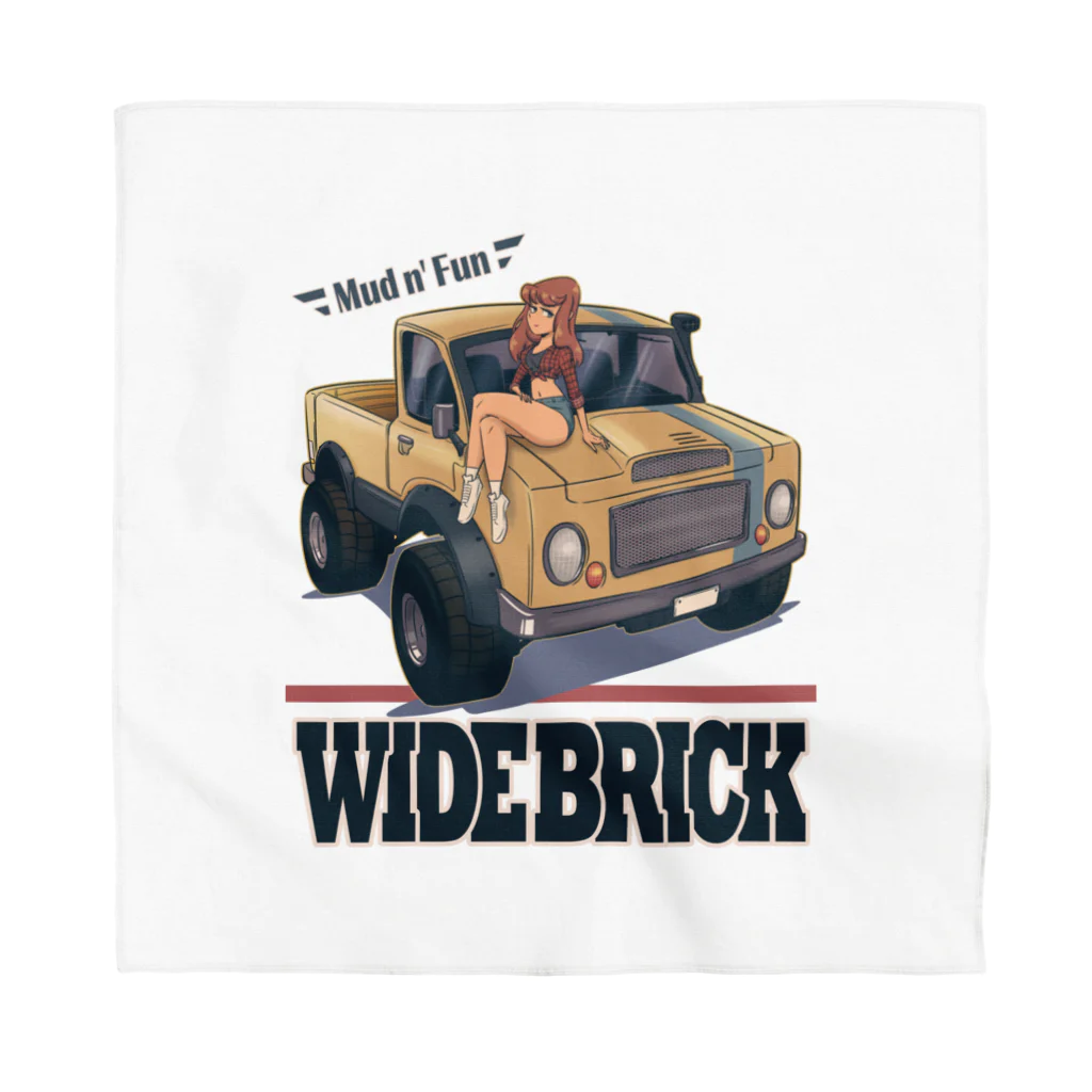 nidan-illustrationの"WIDE BRICK" Bandana