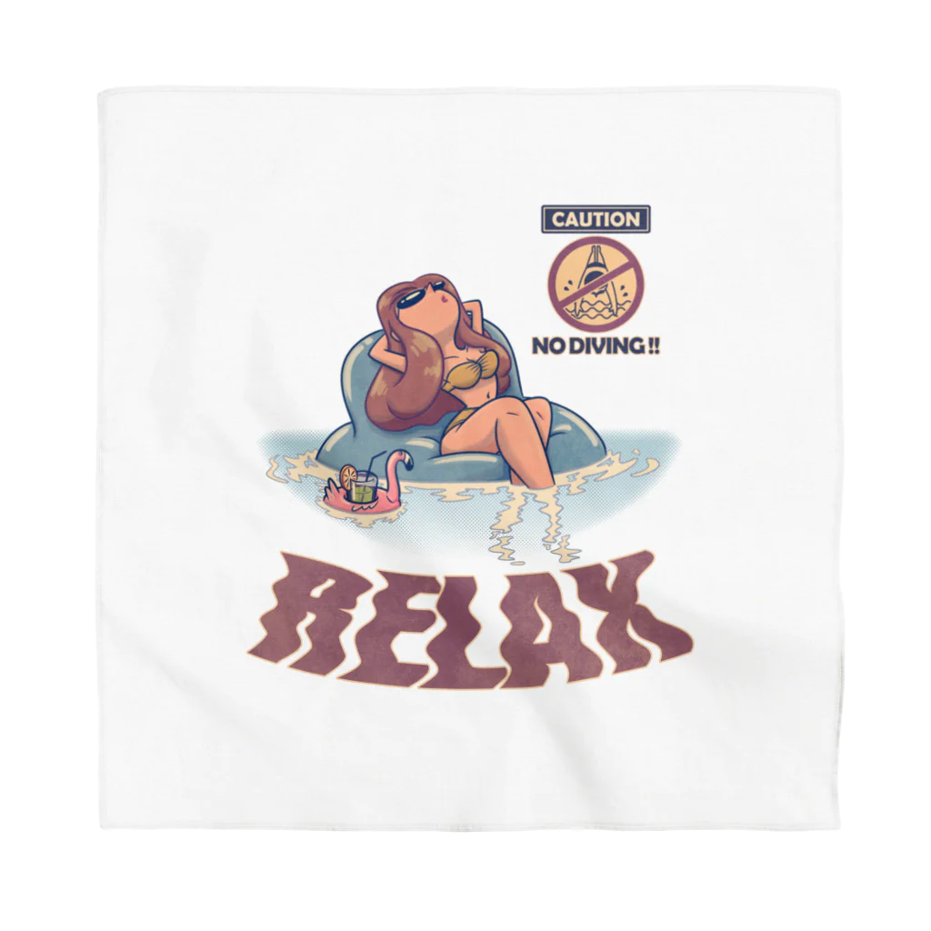 nidan-illustrationの"RELAX" Bandana