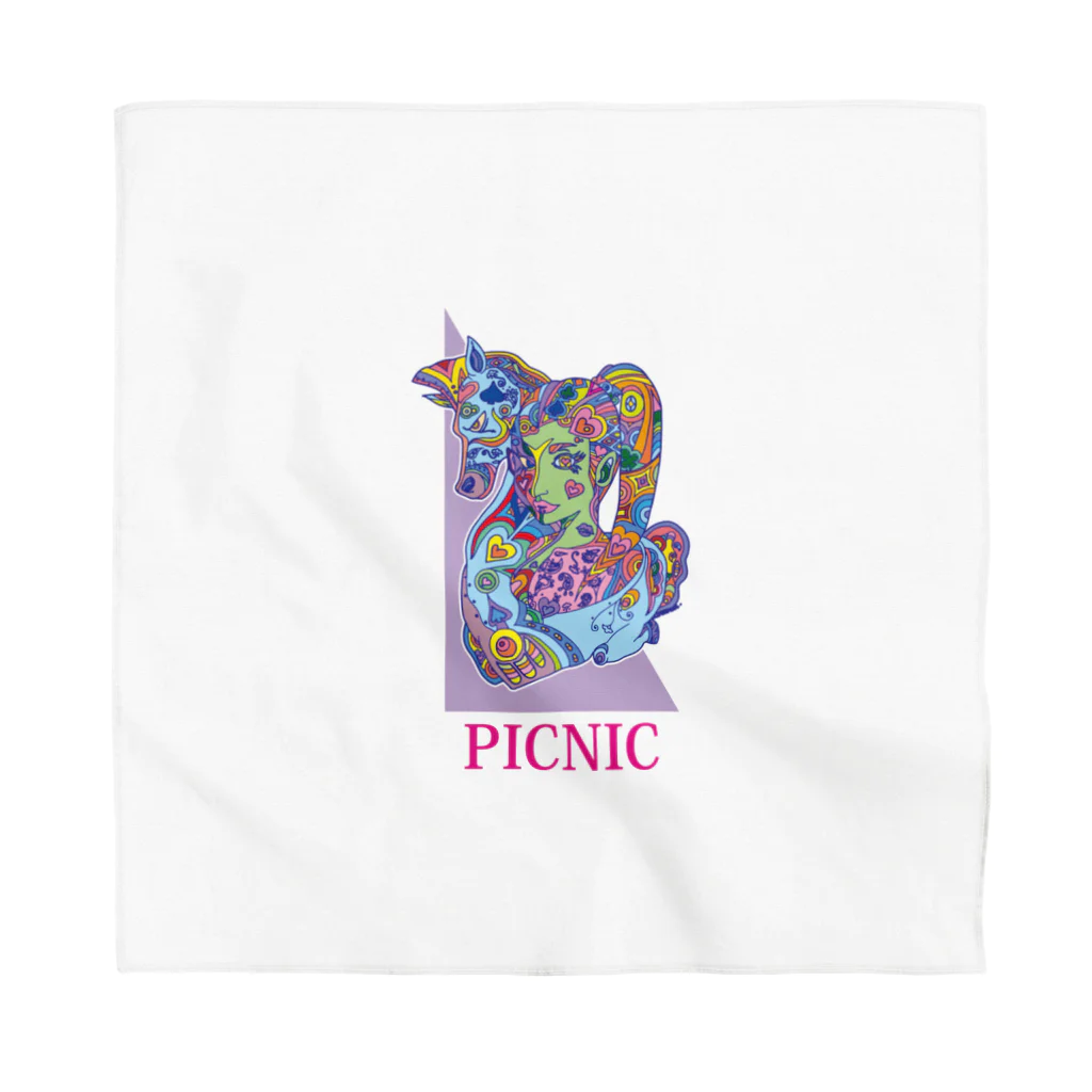 PICNICの十二支午 バンダナ