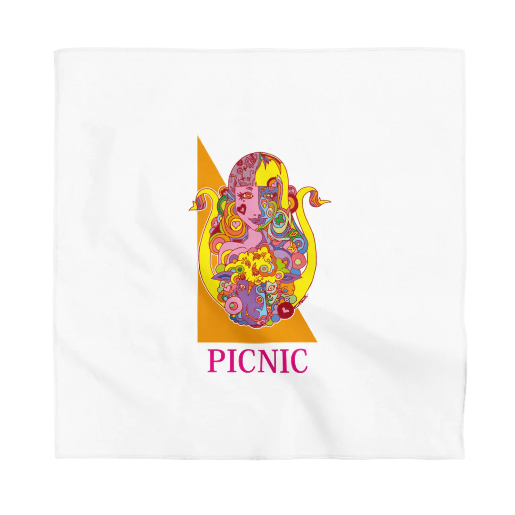 PICNICの十二支未 バンダナ