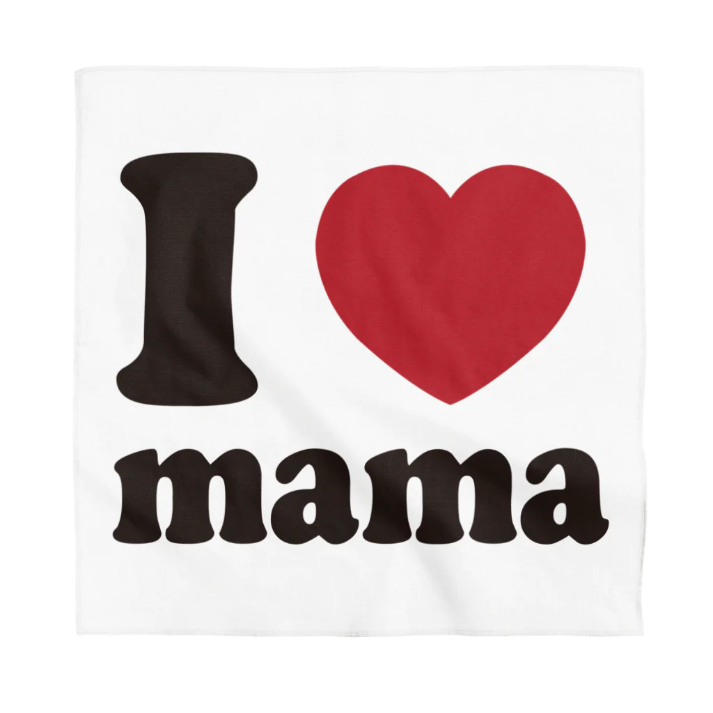 キッズモード某のI love mama Bandana