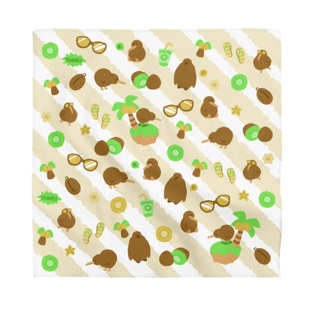 たたたのサマー🥝キーウィ🥝イエロー Bandana