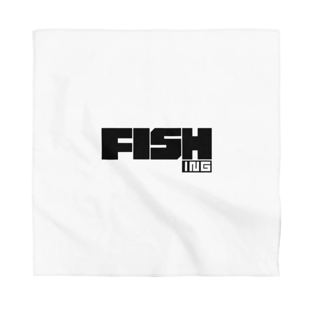 おもしろいTシャツ屋さんのFISHING　釣り　FISH　 Bandana