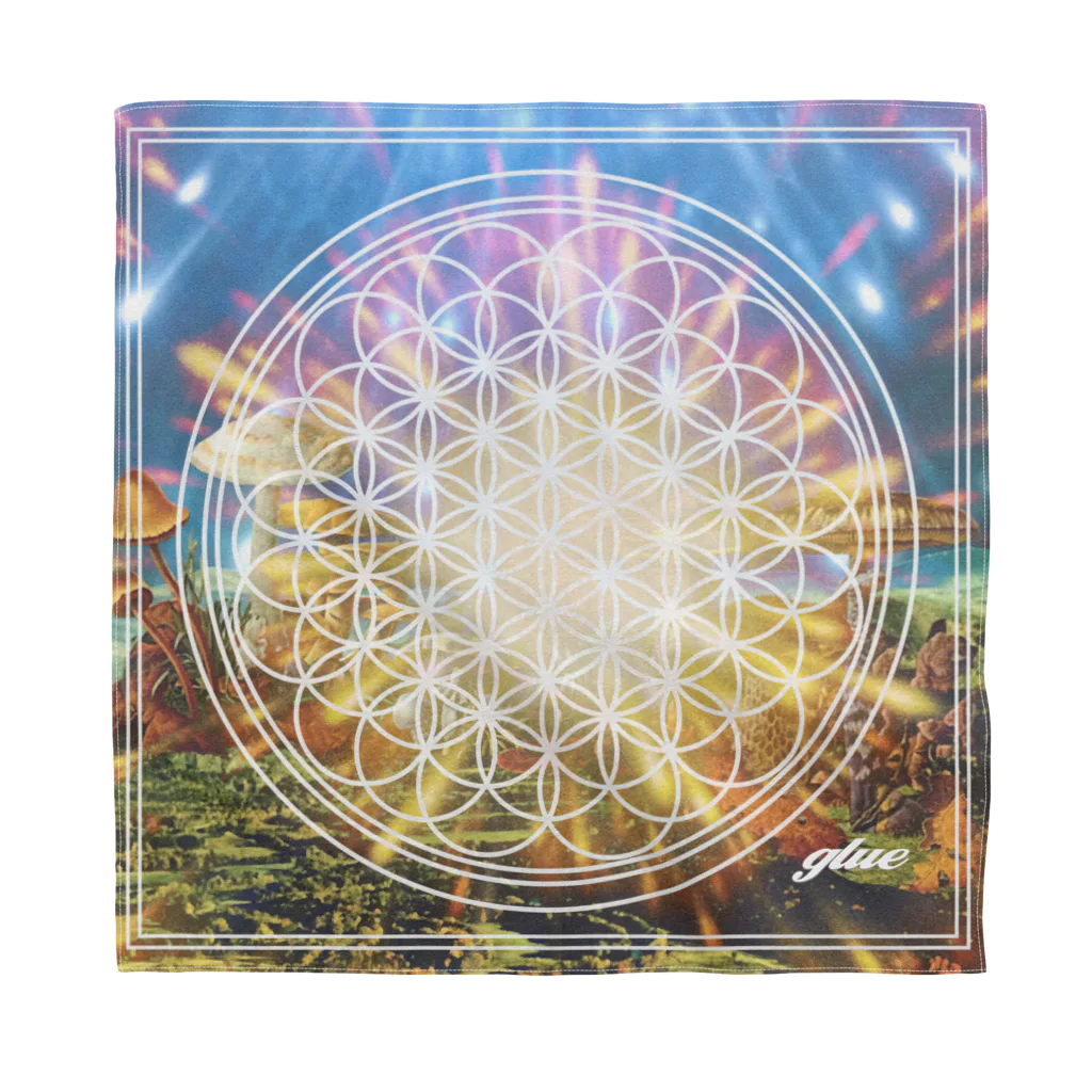 glueのFlower Of Life バンダナ