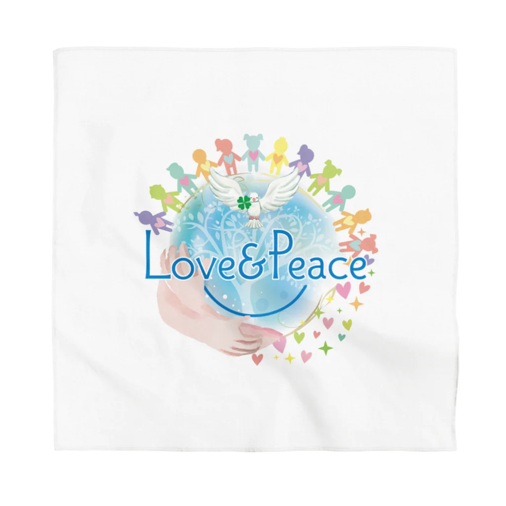 Love＆PeaceのLove＆Peaceキッズ用ロゴ Bandana