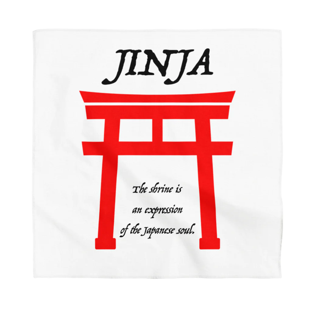 あさやけ洋品店のJINJA(赤） バンダナ