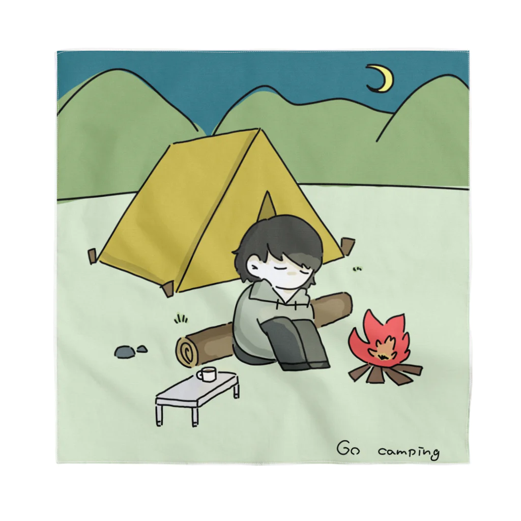 ならきゃっと❕のGo camping バンダナ