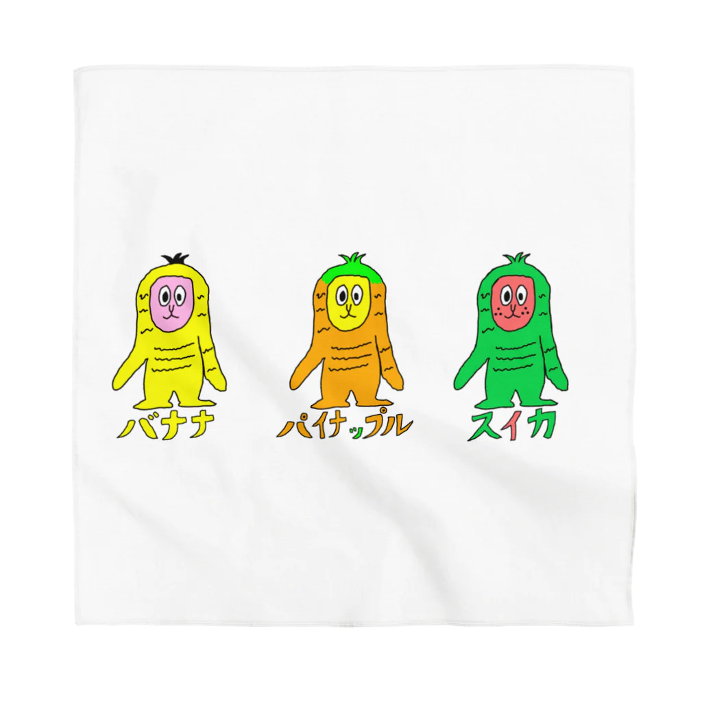 マクマク屋のお絵かきのサルのSARU！！3兄弟！！（夏限定） Bandana