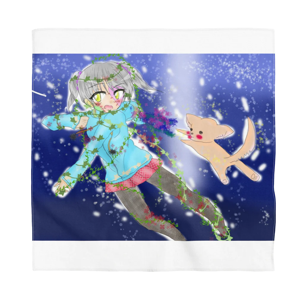 くぅちゃんの犬と星と女の子 Bandana