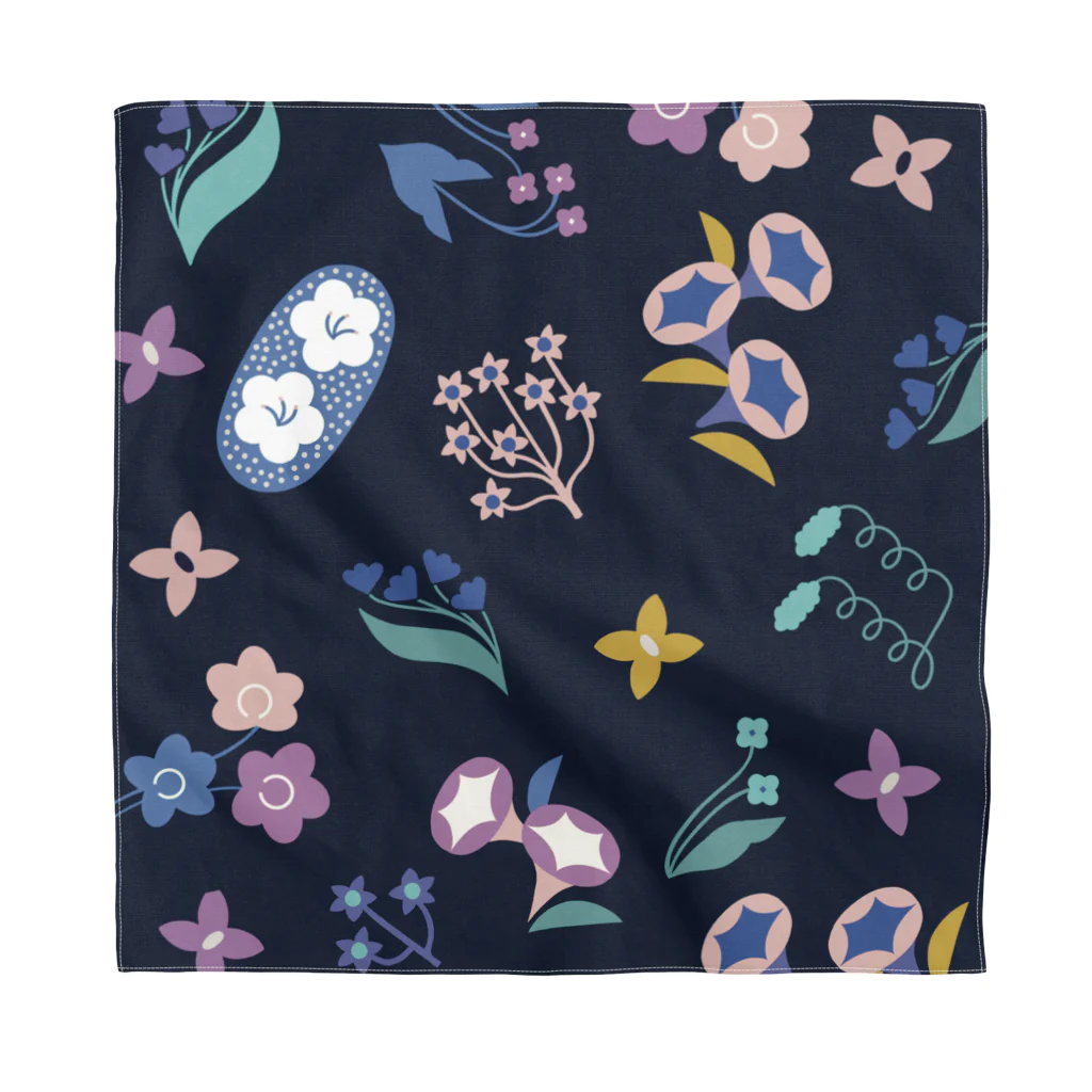 山田designerの花紺 Bandana