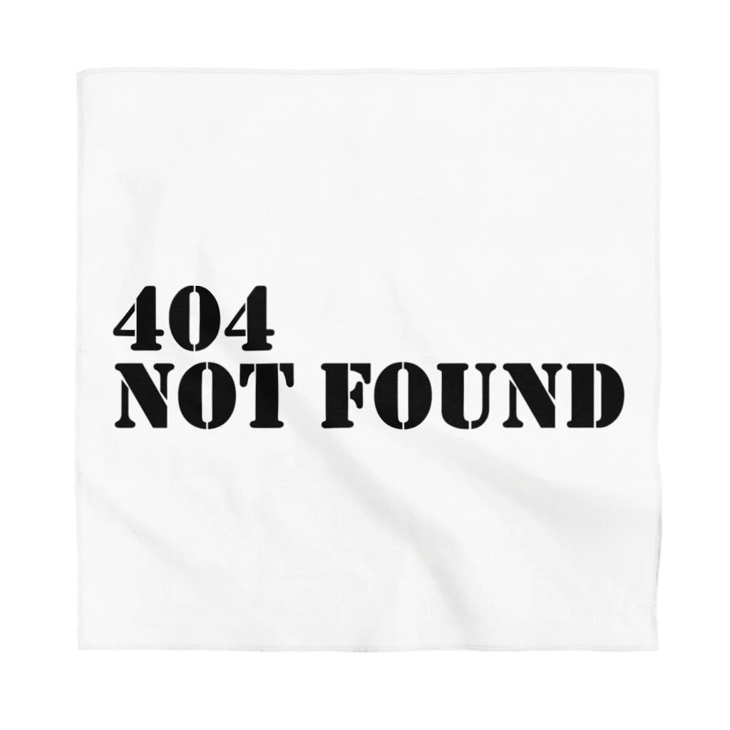 山猫雑貨の404 not found バンダナ