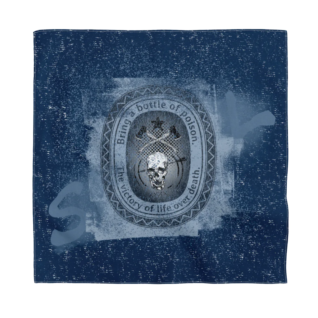 ひろはなラボ - HiroHanaLabのWall Paint Skull - ウォールペイントスカル Bandana