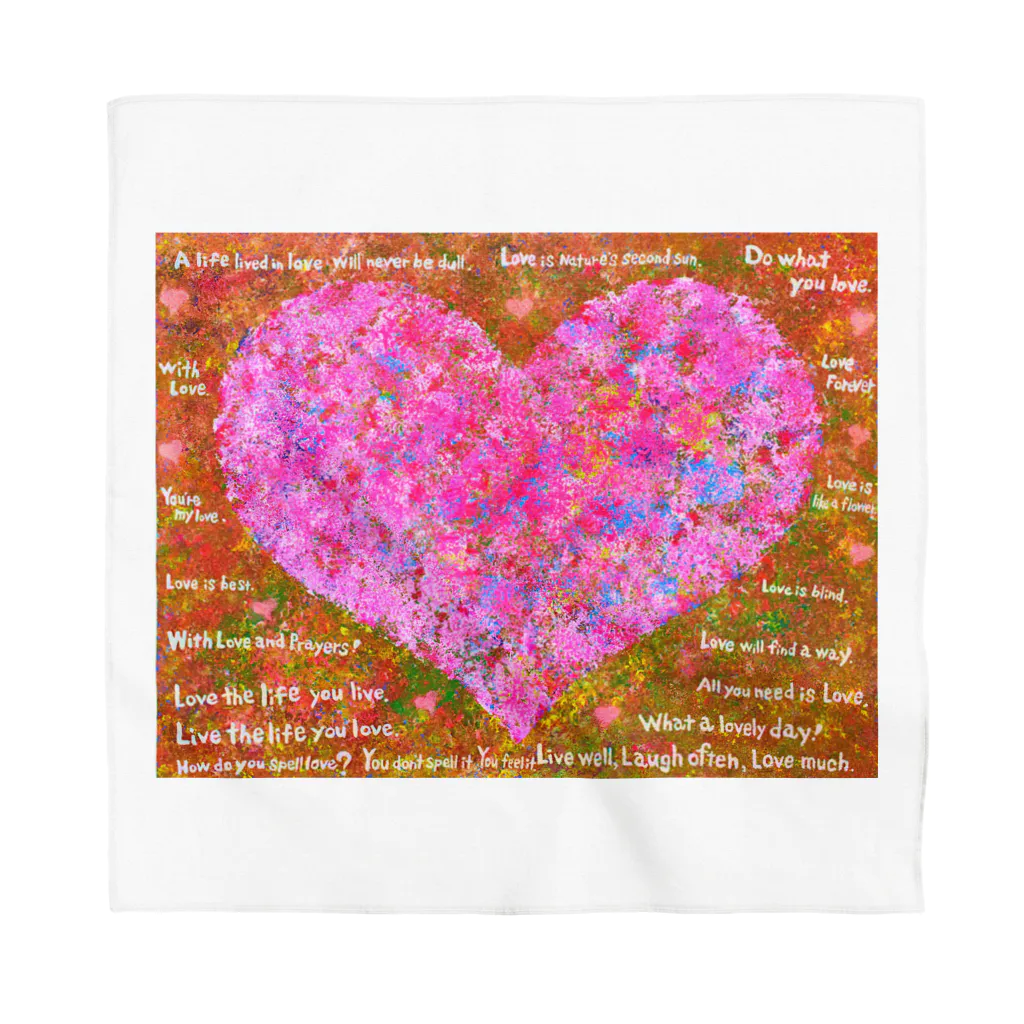 アート工房キュロのword of love Bandana