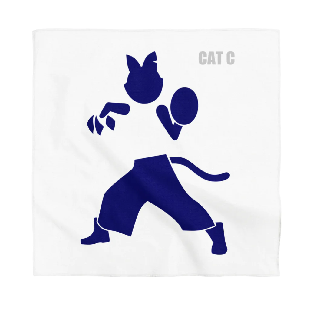 キャットＣのこうじょうけんがくのピクトグラムキャットC Bandana