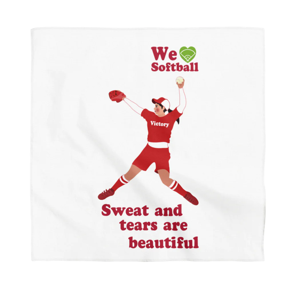 キッズモード某のwe love Softballスマホサイズ Bandana