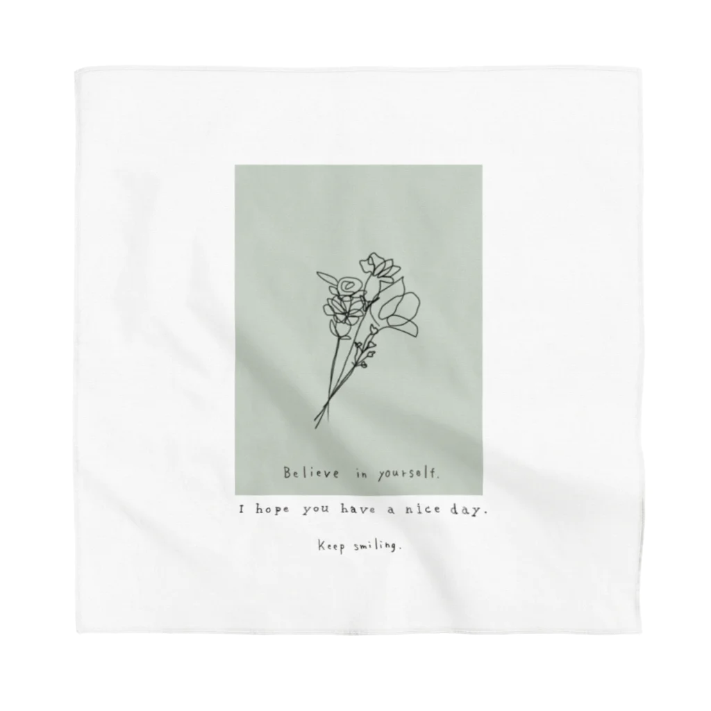 rilybiiのbouquet green Bandana