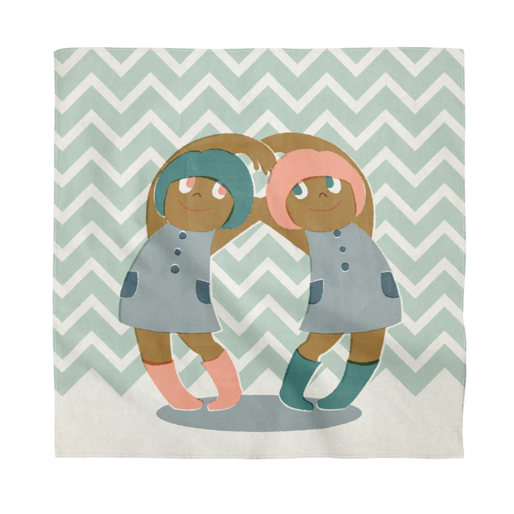 ワシキタチナツ|Illustrationのふたごコーデ Bandana