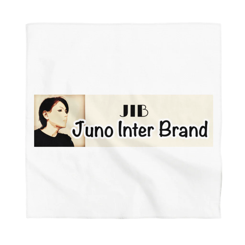 junointer ブランド ロゴ入りのJNBブランドロングロゴアイテム バンダナ