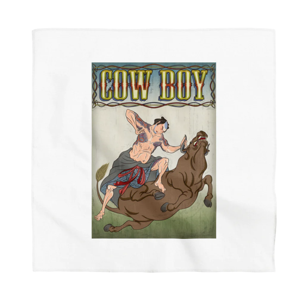 nidan-illustrationの"cow boy"(武者絵) #1 Bandana