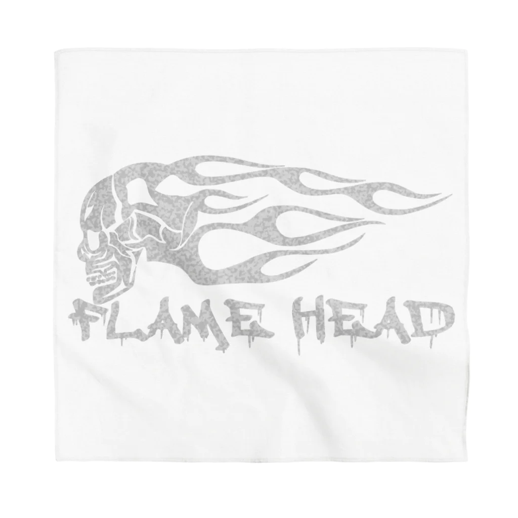 Ａ’ｚｗｏｒｋＳのFLAME HEAD WHT バンダナ