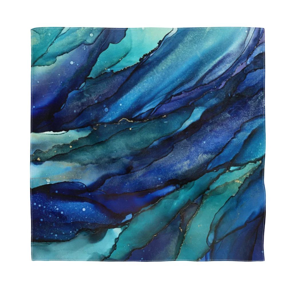 Artirie art studio のBlue wave  Bandana