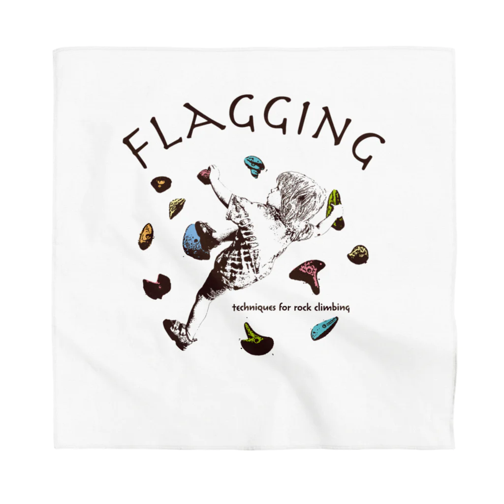 HIGEQLOのclimbing move flagging バンダナ