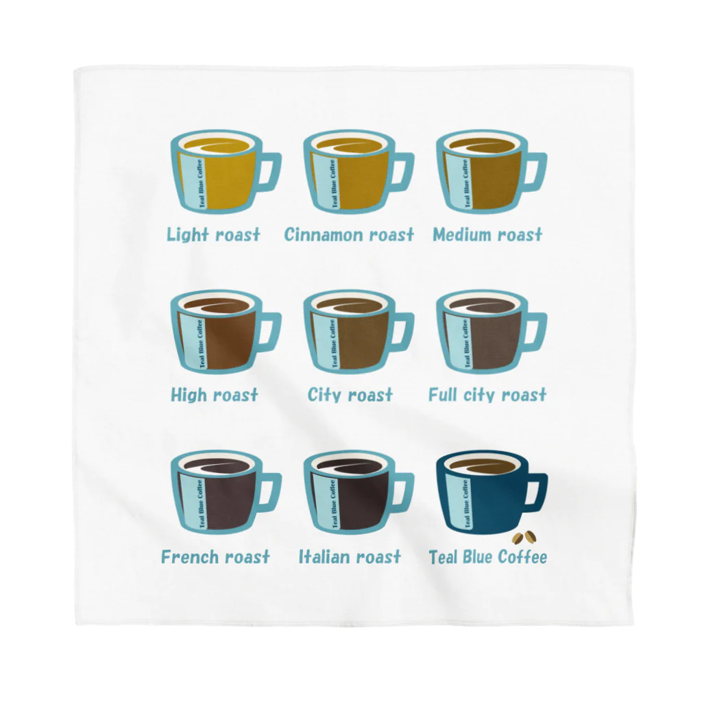 Teal Blue CoffeeのRoasted coffee Bandana