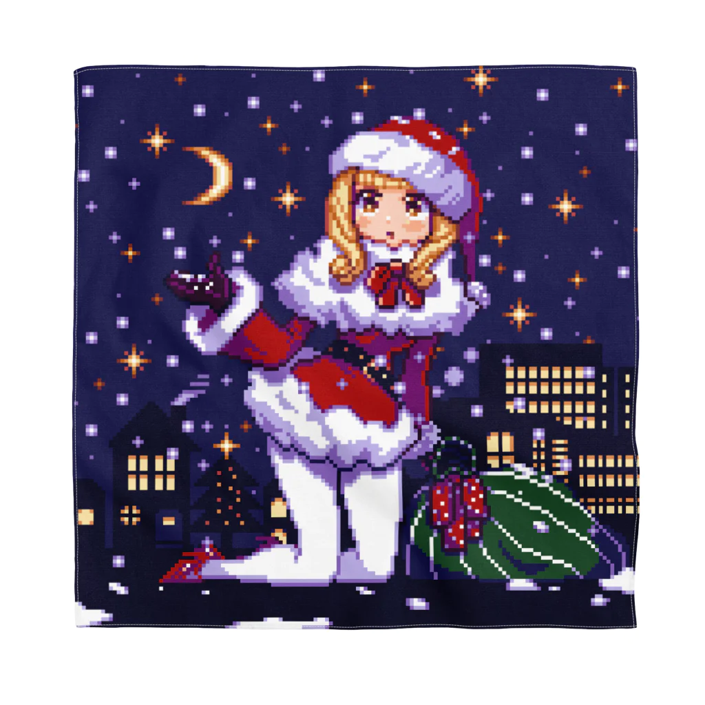 神月秋丸(KamizukiAkimaru)の【ドット絵】クリスマスガール バンダナ